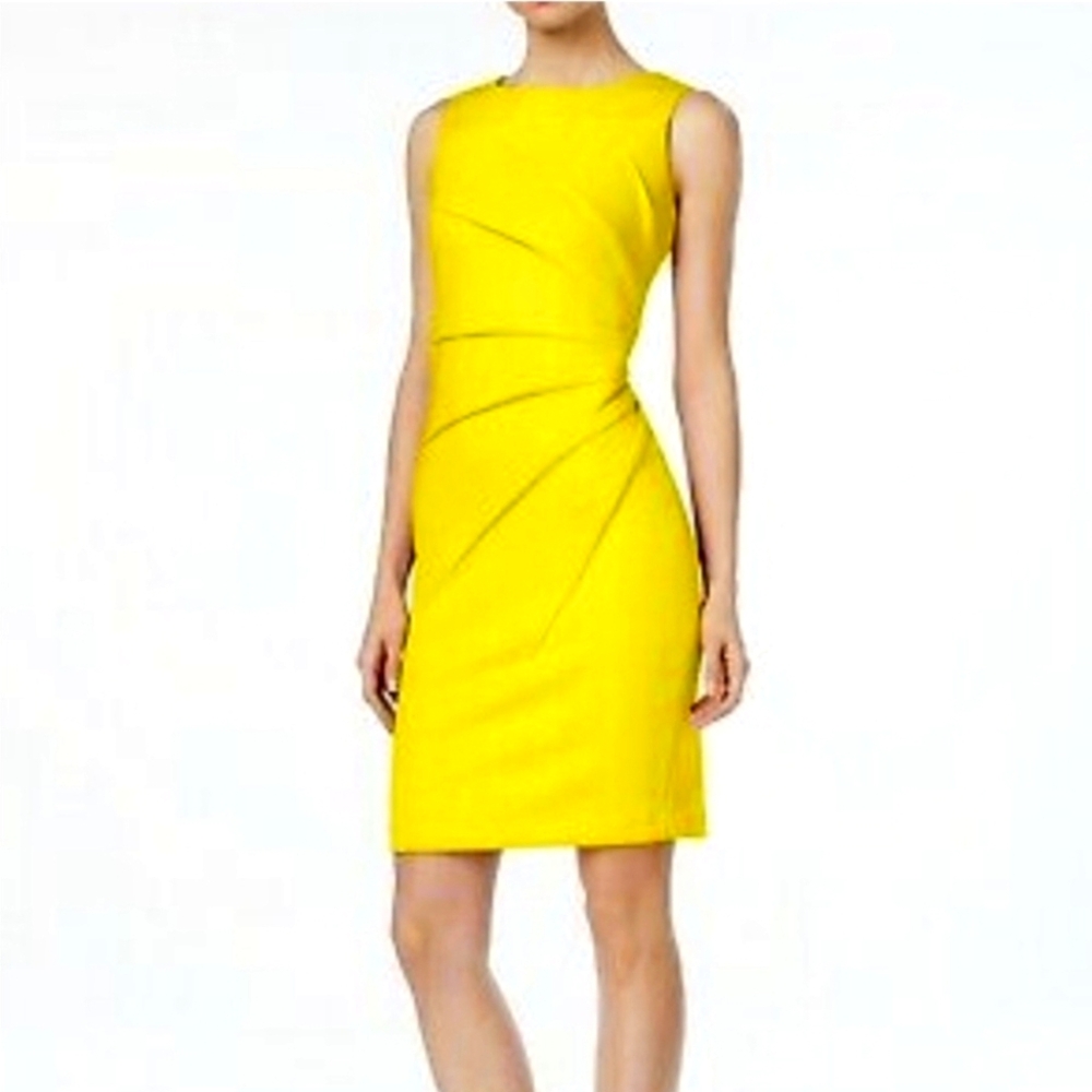 Calvin Klein Sleeveless Scuba Sheath Dress